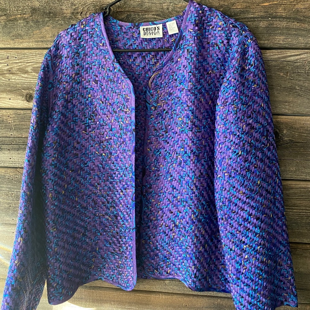 Purple silk jacket!